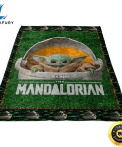 Baby Yoda And The Mandalorian 02 Star Wars Blanket Bedding Family Gif