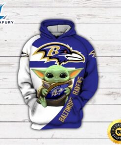 Baby Yoda Baltimore Ravens Gift…