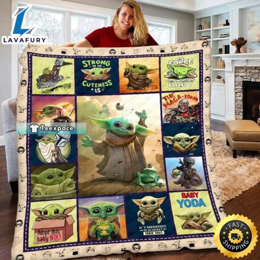 Baby Yoda Blanket For Adults