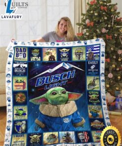 Baby Yoda Busch Quilt Blanket…