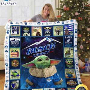 Baby Yoda Busch Quilt Blanket…