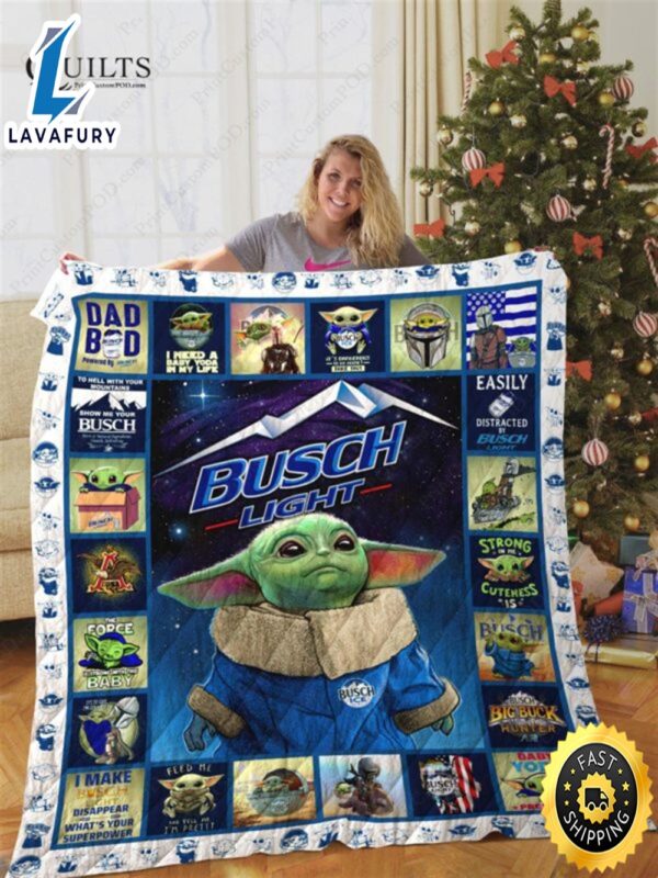 Baby Yoda Busch Quilt Blanket All Season Plus Size Quilt Blanket