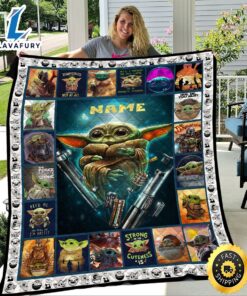 Baby Yoda Character Movie Quilt,…