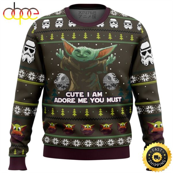 Baby Yoda Cute Mandalorion Star Wars Ugly Sweater Partyugly sweater ideas