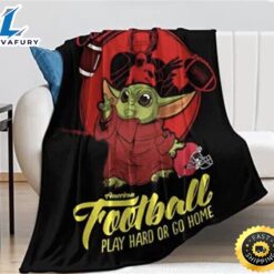 Baby Yoda Flannel Football Throw…