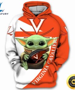 Baby Yoda Hug Ball Virginia Cavaliers 3d Hoodie Virginia Cavaliers Gift Ideas For Him