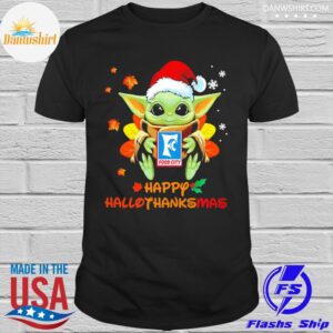 Baby Yoda Hug Food City Happy Hallothanksmas Shirt