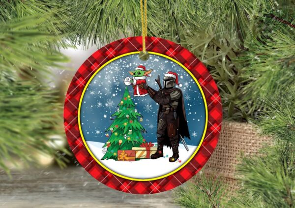 Baby Yoda Star War Christmas Personalized Ornament