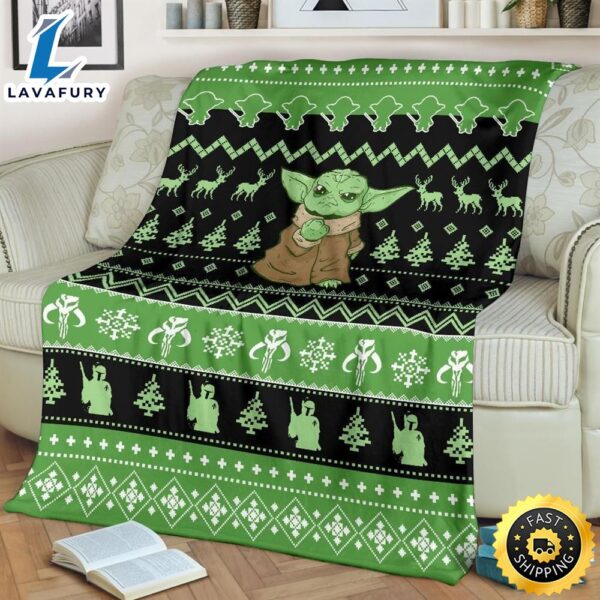 Baby Yoda Star Wars Mandalorian Best Seller Fleece Blanket Gift For Fan, Premium Comfy Sofa Throw Blanket Gift