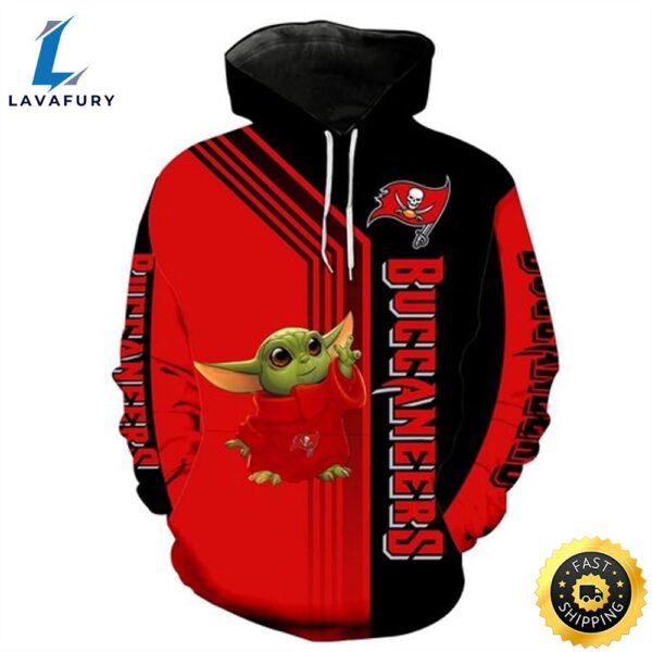 Baby Yoda Tampa Bay Buccaneers 3d Hoodie All Over Print