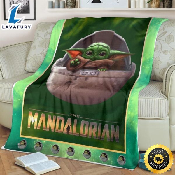 Baby Yoda The Mandalorian Star Wars Best Seller Fleece Blanket Gift For Fan, Premium Comfy Sofa Throw Blanket Gift
