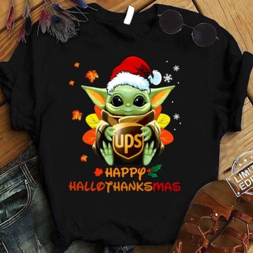 Best Baby Yoda Mashup Ups Happy Hallothanksmas Shirt