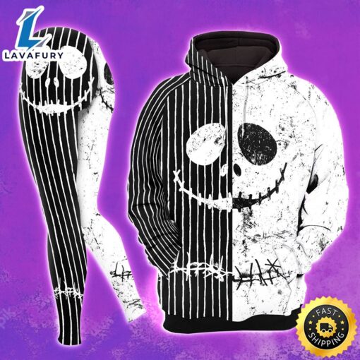 Black White Nightmare Combo Hoodie and Leggings