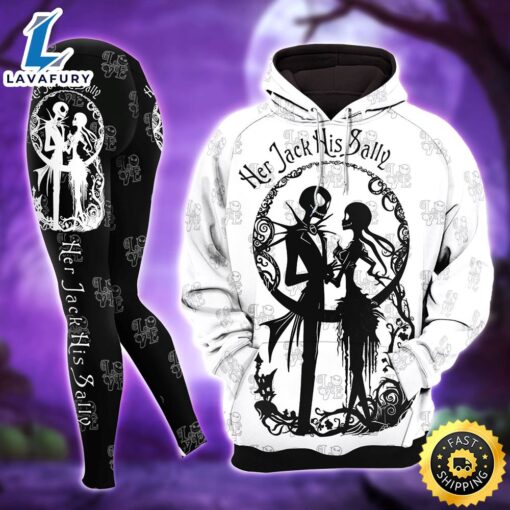 Black White Nightmare Couple Combo Hoodie and Leggings