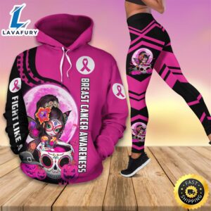 Breast Cancer Awareness Month I Wear Pink Survivor Breast Pain Fight Like A Girl HOODIE & LEGGING & ZIP UP_9409