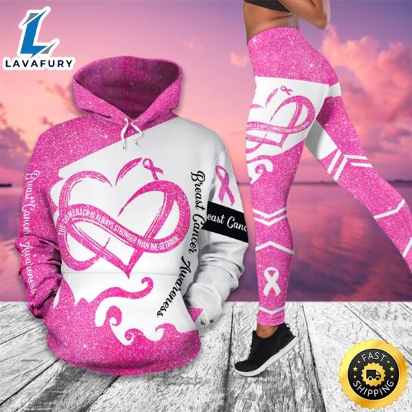 Breast Cancer Awareness Month I Wear Pink Survivor Breast Pain Fight Like A Girl Hoodie Legging_3520