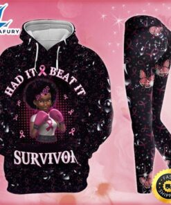 Breast Cancer Best Gift Idea Legging Hoodie Set Combo