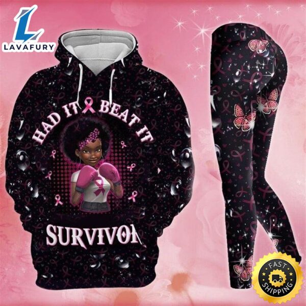 Breast Cancer Best Gift Idea Legging Hoodie Set Combo