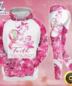 Breast Cancer Butterfly Best Gift Idea Hoodie Legging