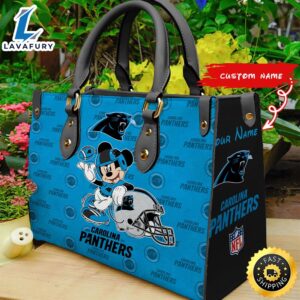 Carolina Panthers Mickey Women Leather…