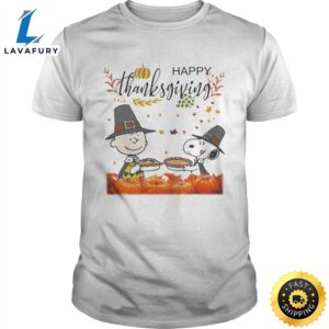 Charlie Brown And Snoopy Peanuts Happy Thanksgiving shirt