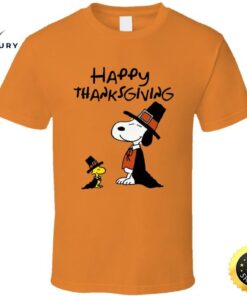 Charlie Brown Snoopy Happy Thanksgiving Graphic T-Shirt