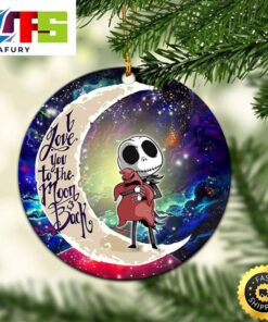 Chibi Jack Skellington Nightmare Before Christmas I Love You To The Moon And Back Christmas Tree Decorations 2023 Ornament