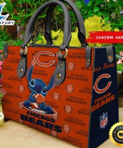 Chicago Bears Stitch Women Leather Hand Bag