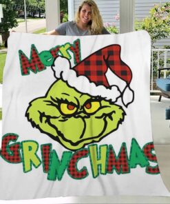 Christmas Flange Grinch Covering Blankets