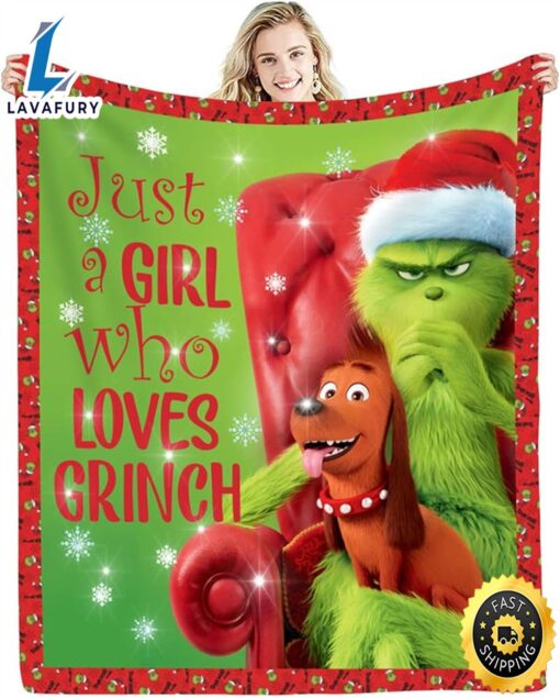 Christmas Grin. Ch Throw Blanket