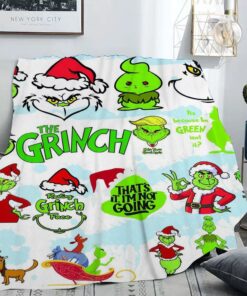 Christmas Grinch Blanket Flannel Warm…