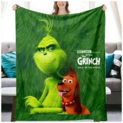 Christmas Grinch Throw Blanket Holiday…