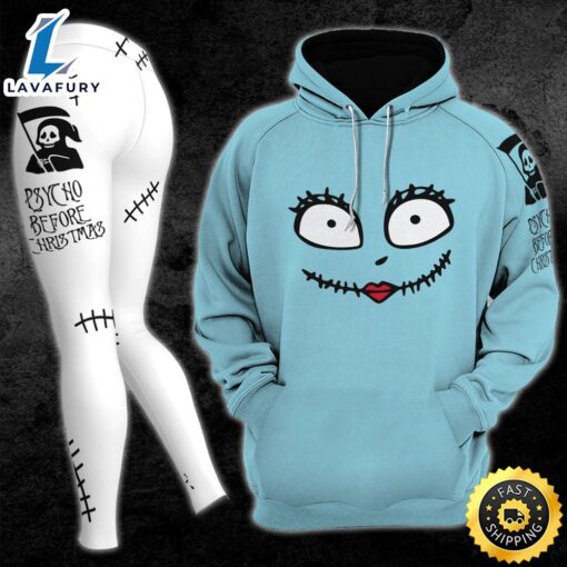 Christmas Nightmare Combo Blue & White Hoodie and Leggings