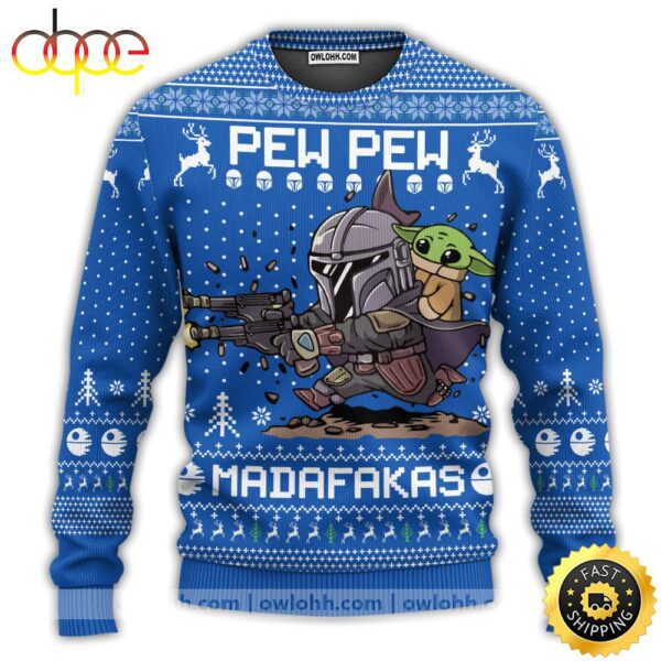 Christmas Star Wars Pew Pew Madafakas Baby Yoda