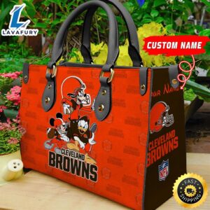 Cleveland Browns Disney Women Leather Bag