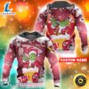 Custom Kansas City Chiefs Nfl Christmas Grinch In Chimney 3d Hoodie Pullover Prints Custom Name