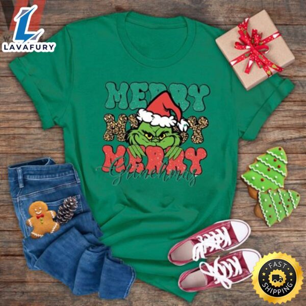 Cute Disney Dr Seuss Merry Christmas Grinch T Shirt