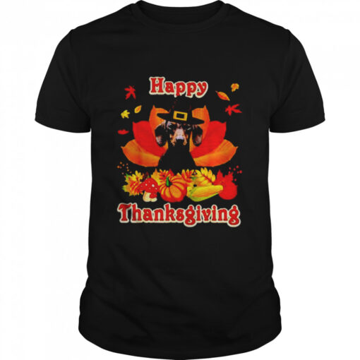 Dachshund Happy Thanksgiving Shirt