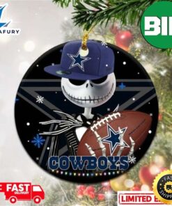 Dallas Cowboys Jack Skellington Nightmare Before Christmas 2023 Xmas Tree Decorations Ornament