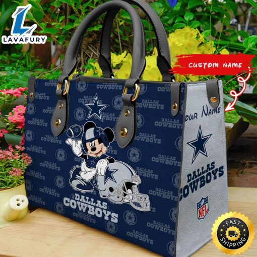 Dallas Cowboys Mickey Women Leather Hand Bag