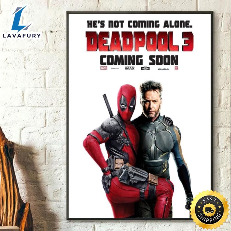 Deadpool 3 2024 Movie Poster For Fans Poster Canvas Lavafury