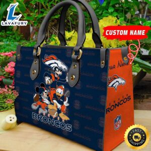 Denver Broncos Disney Women Leather Bag