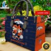 Denver Broncos Mickey And Minnie Women Leather Hand Bag