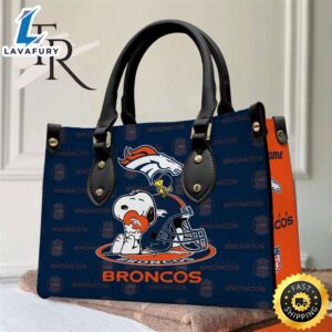 Denver Broncos NFL Snoopy Women Premium Leather Hand Bag