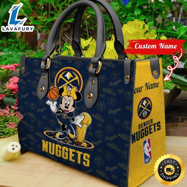 Denver Nuggets Champions Minnie Women Leather Hand Bag