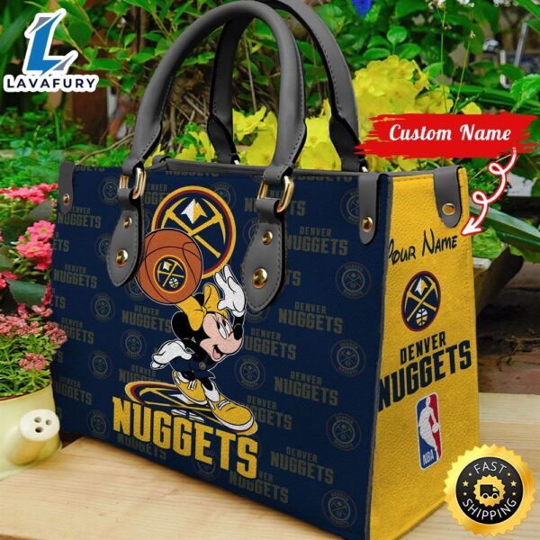 Denver Nuggets NBA Minnie Women Leather Hand Bag