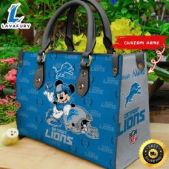 Detroit Lions Mickey Women Leather…