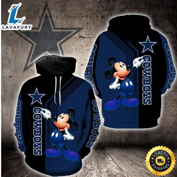 Disney Mickey Dallas Cowboys  33 Nfl Gift For Fan 3d All Over Print Shirt