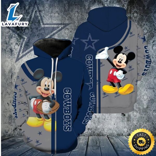 Disney Mickey Dallas Cowboys 59 Nfl Gift For Fan 3d All Over Print Shirt