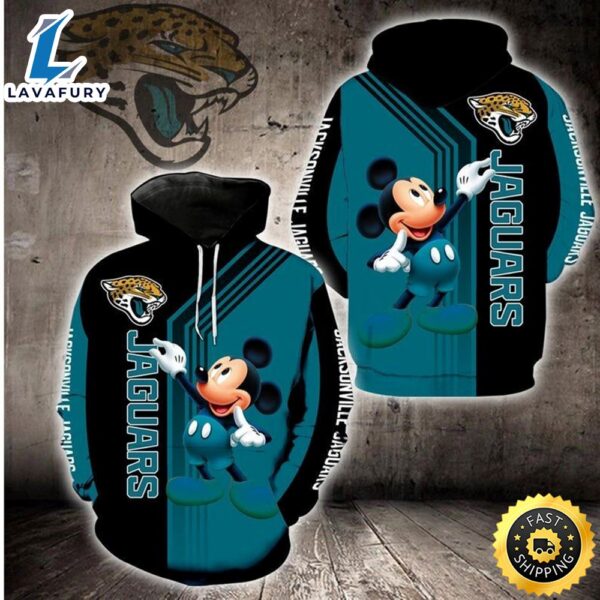 Disney Mickey Jacksonville Jaguars Nfl Gift For Fan 3d All Over Print Shirt